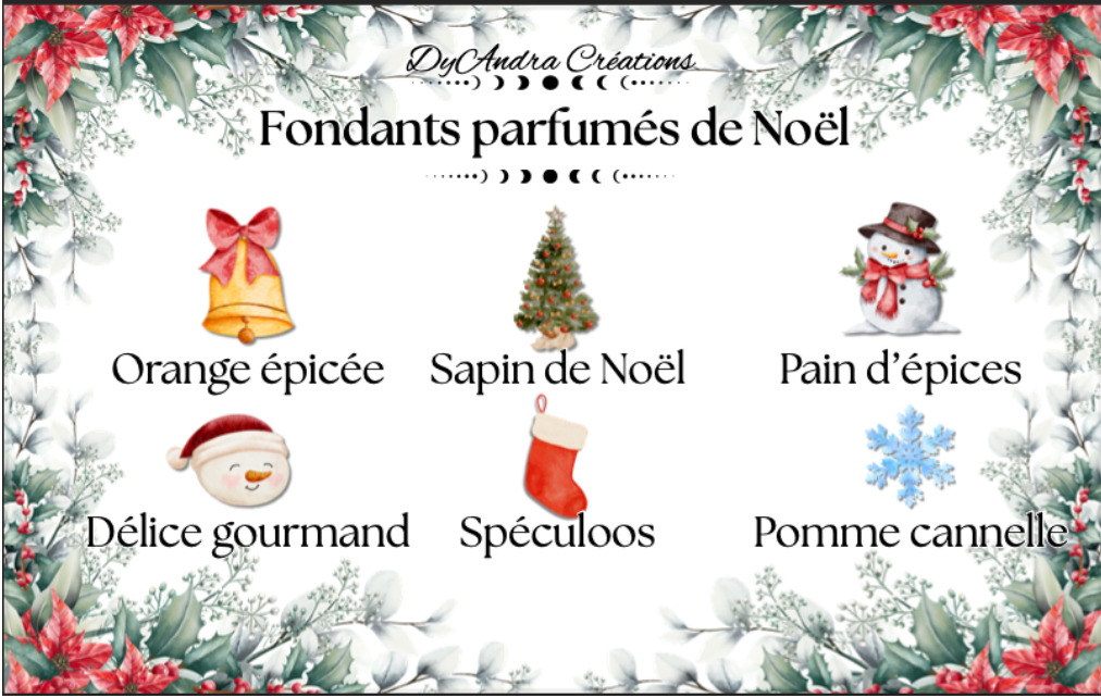 Sachet de 6 fondants parfumés – Noël | Édition limitée